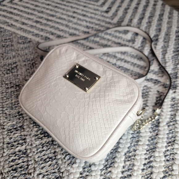 Michael Michael Kors Jet Set Mini Bag in Creamy Snakeskin Gold Accent - Picture 1 of 9